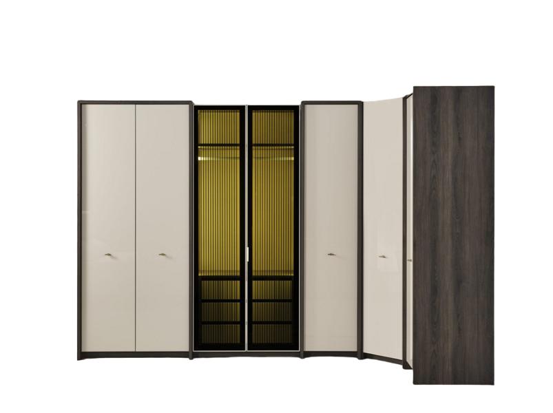 Eckschrank Garderobenschrank Schlafzimmerschrank Wäscheschrank Kleiderkasten