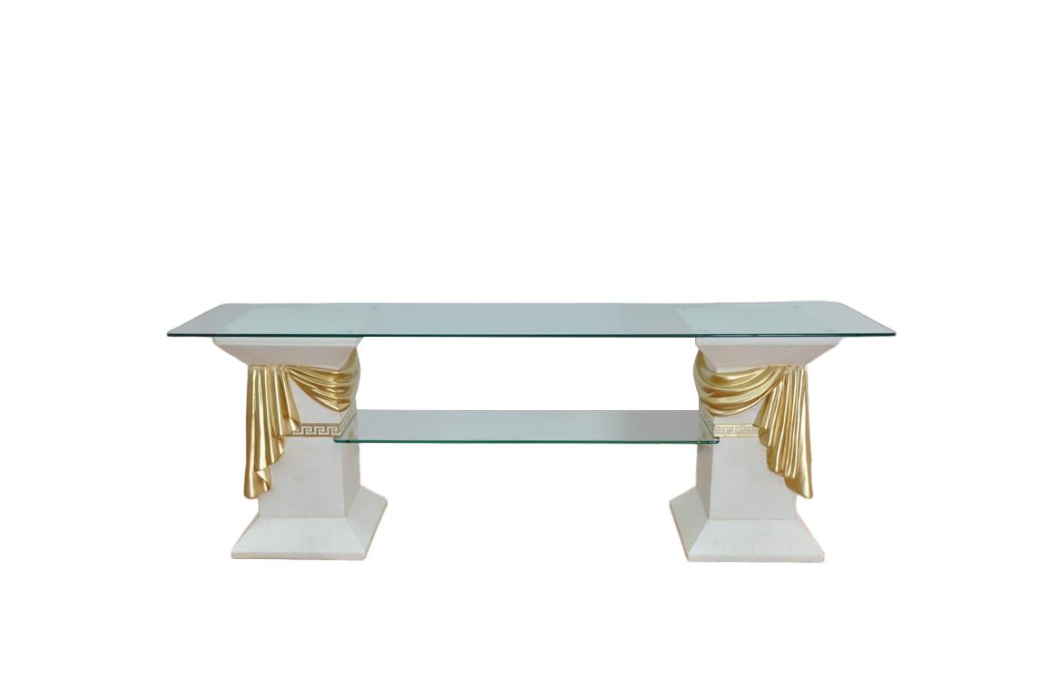 Klassische RTV Sideboard Fernseh Tisch Tische Tv Board Medusa Regal Vitrine 1878