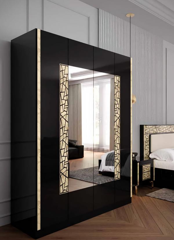 Kleiderschrank Schrank Regalschrank Schrankmöbel Ankleideschrank Spiegelschrank