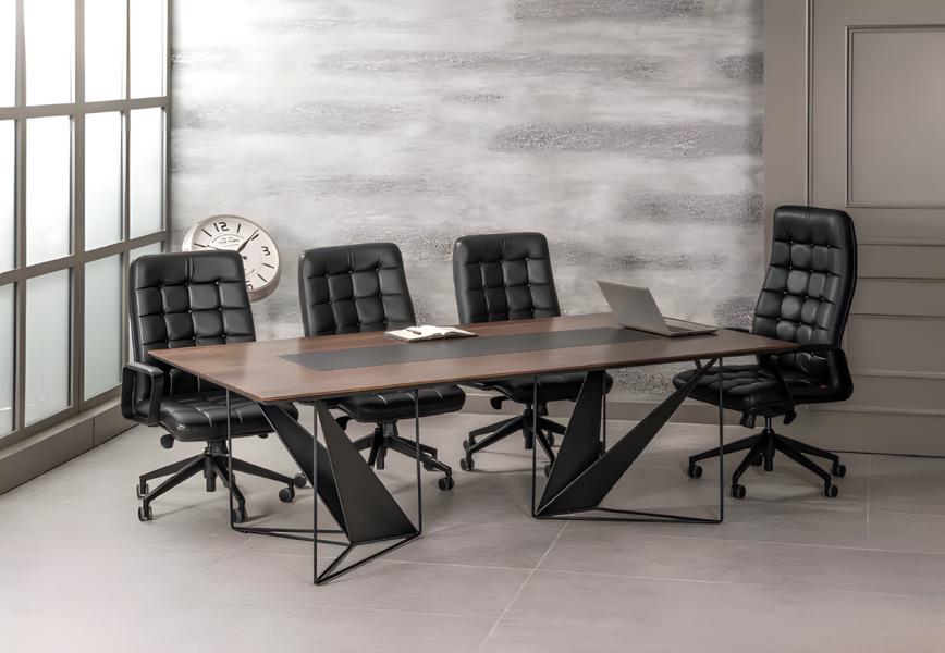 Moderne Büro Zimmer Set Office Büro Set Möbel Besprechungstisch+4x Stühle Neu