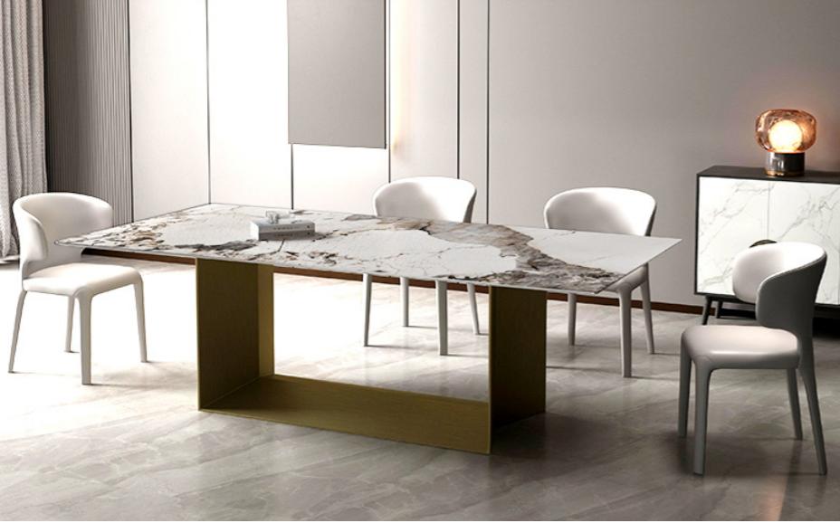 Moderne Esszimmer Wohnzimmer Küche Tische 180x90 Esstisch Design Tisch Edelstahl