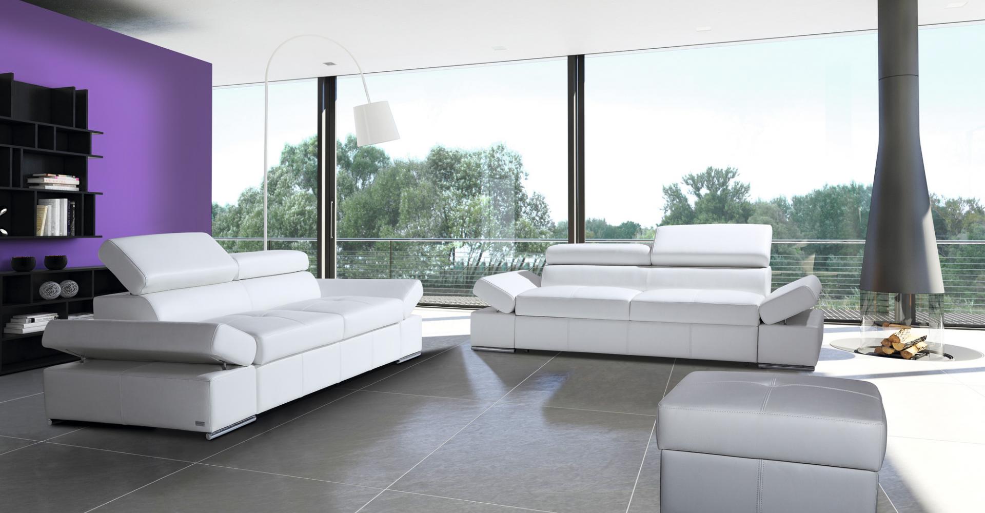 Sofagarnitur Couch Polster Sofa Komplett Set Design Leder 2tlg. Garnituren Neu