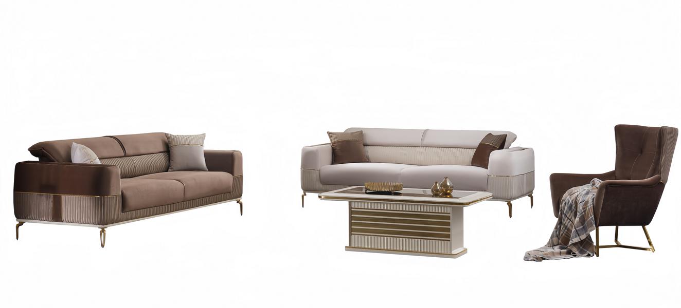Sofa Sessel Couchtische Wohnzimmermöbel Sofagarnitur Couch Set Wohnzimmer 4tlg