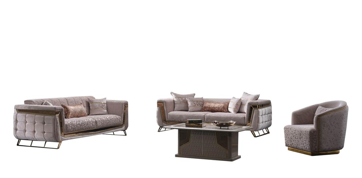 Sofa Wohnzimmermöbel Wohnzimmer Set Wohnbereich Ausstattung Couchtische Sessel