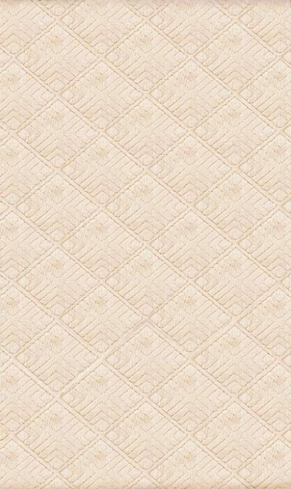 Beige Teppich Wohnzimmer Flur Teppich Kurzflor Unifarben Rauten Muster