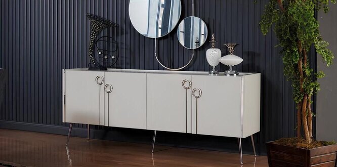 Konsole Kommoden Konsolentisch Schminkkonsole Dekokonsole Sideboard-Konsole