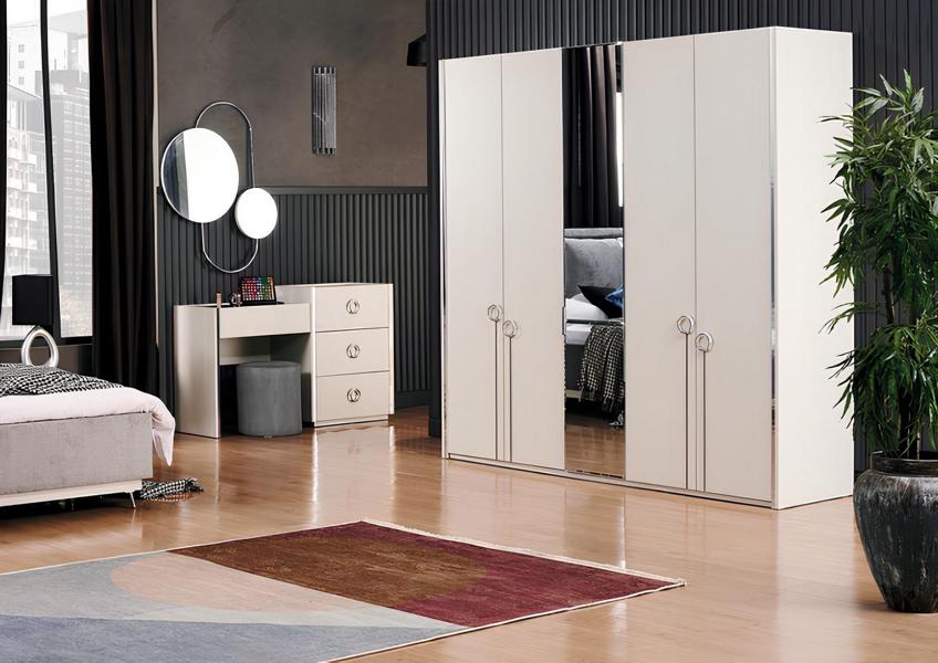 Kleiderschrank Spiegel Schrank Schminktisch Einbauschrank Schminkstation Tisch