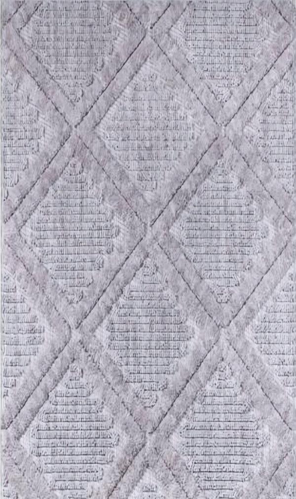 Wohnzimmerteppich Teppich Blau Raute Melierte Muster Kurzflor Pastell