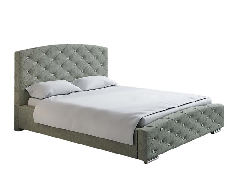 Modernes Polsterbett Bett Betten Bettgestell Doppelbett 180x200 Grau Ehebett
