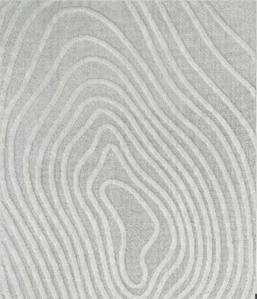 Designer Wohnzimmerteppich Teppich Linien Abstrakter Muster Grau Kurzflor