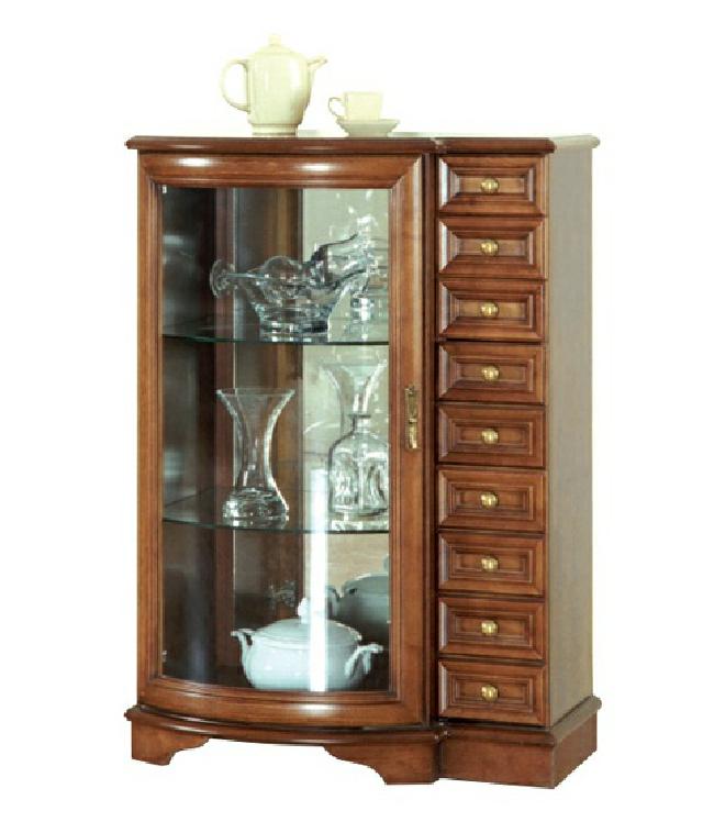 Klassische Vitrine Kommode Kommoden Kommodenschrank Schrank Vitrinen Model Z-KS1