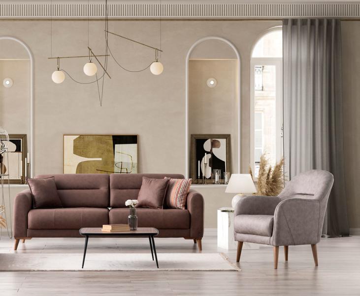 Bequeme 3+1 Sofagarnitur Stilvolles Design für komfortables Wohnen & Entspannung