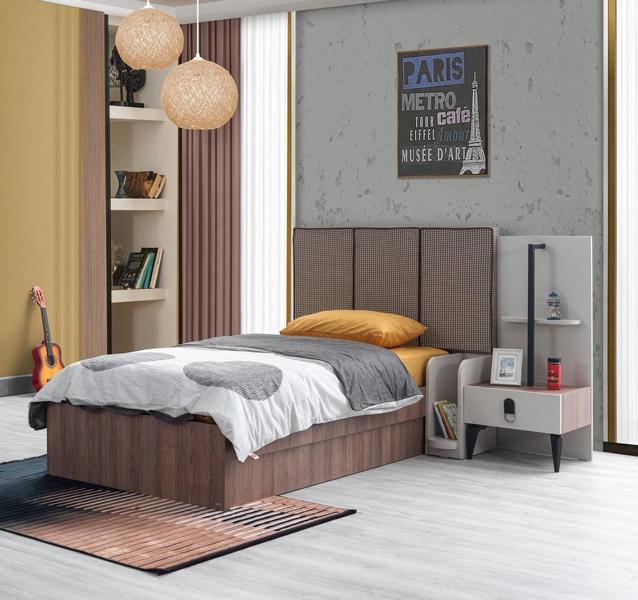 Kindermöbel Kinderbett Nachttisch Luxuriöser Holz Top-Qualität Möbel Braun