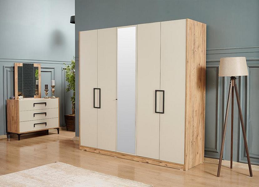 Schrank Kleiderschrank Schminktisch Spiegel Schrankmöbel Schlafzimmer Garderobe