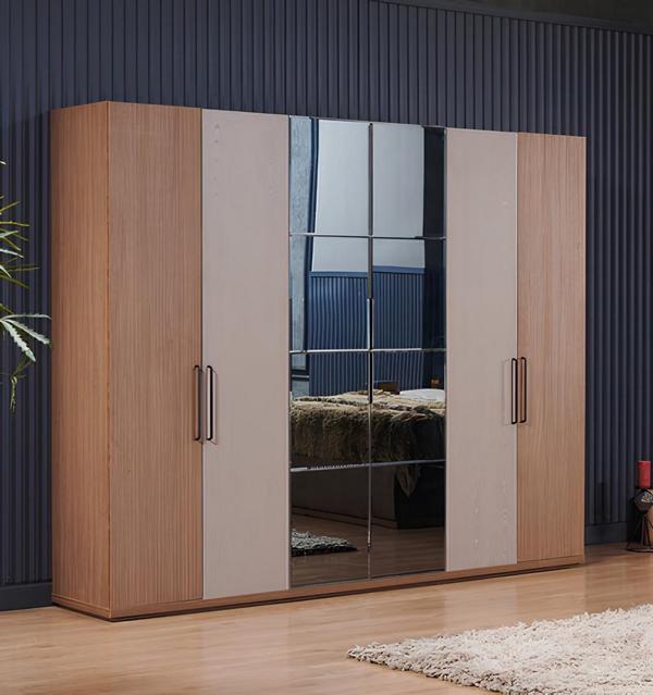 Schrank Kleiderschrank Schrankwand Spiegel Schrankmöbel Schlafzimmer Garderobe
