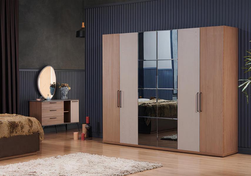 Schrank Kleiderschrank Schminktisch Spiegel Schrankmöbel Schlafzimmer Garderobe