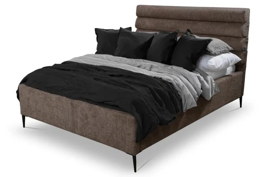 Bett Doppelbett Schlafzimmer 180сm Matratze Braun moderner Stil Hochwertig