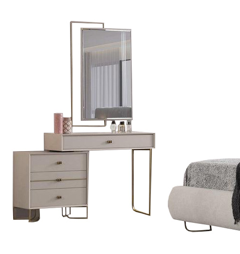 Schlafzimmer Schminktisch mit Spiegel Kosmetiktisch Beauty-Tisch Rahmenspiegel