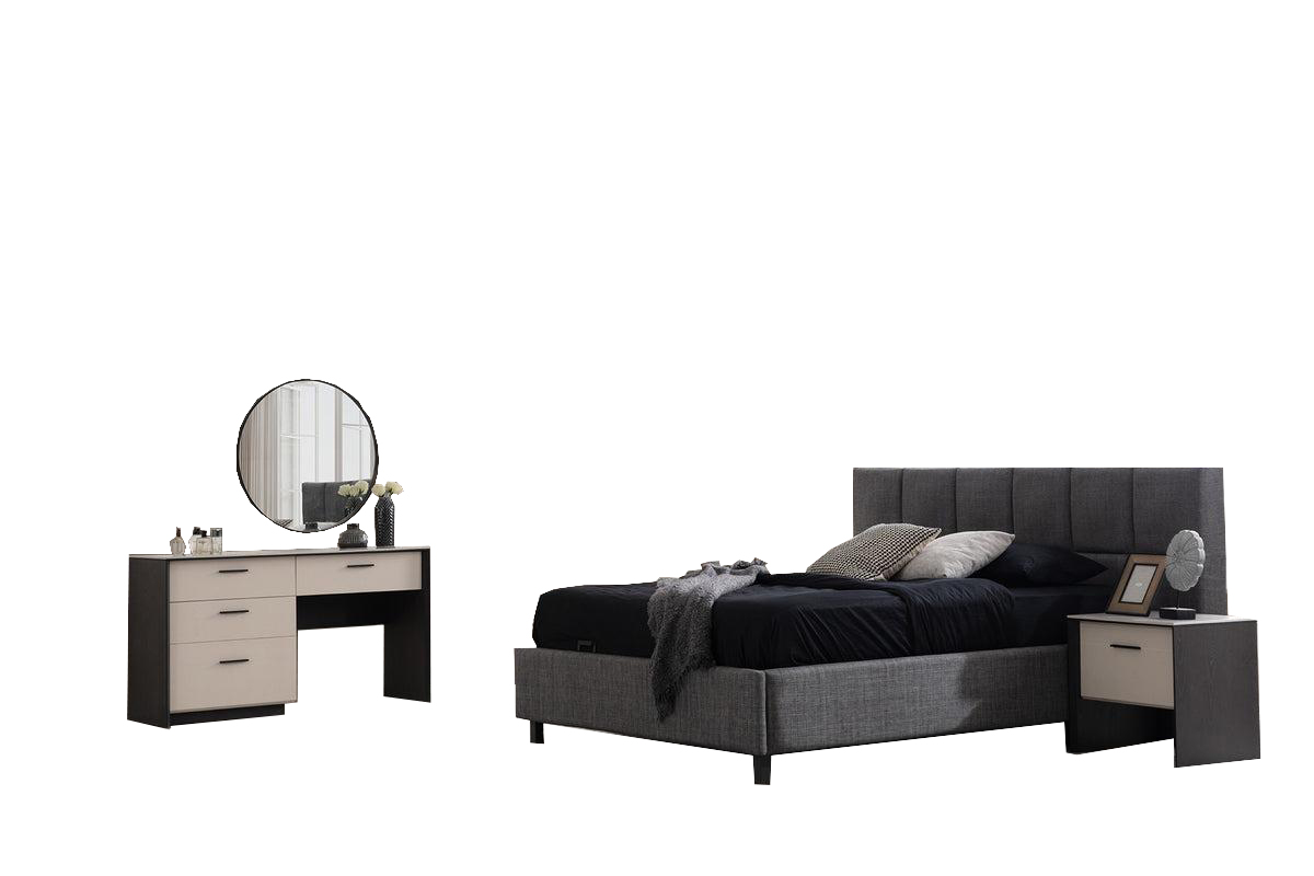 Schlafzimmermöbel Schlafzimmer Schlafzimmereinrichtung Bett Nachttischen 5tlg