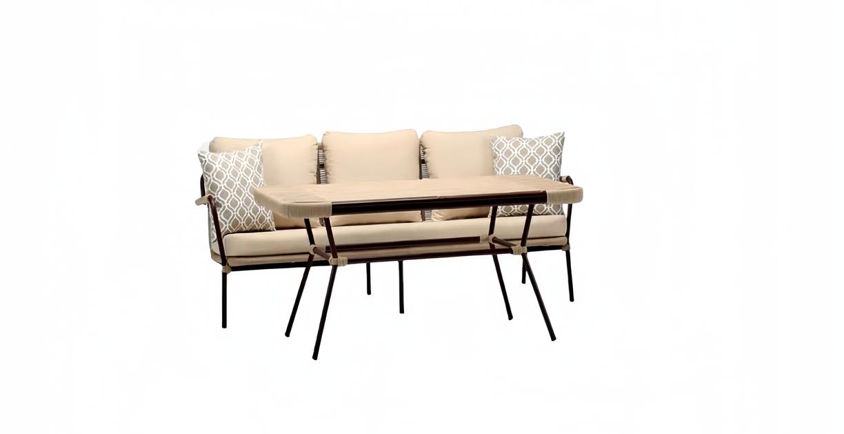 Außenmöbel Rattanmöbel Freizeitmöbel Outdoor-Möbel Gartenlounge Tisch 2tlg