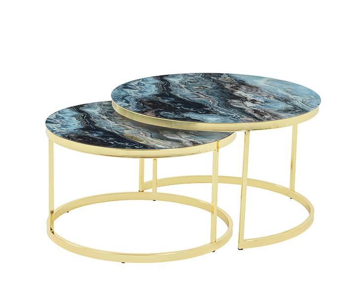 Modern Couchtisch 2x Couchtische Wohnzimmer Hochwertig luxuriöse Möbel Designer