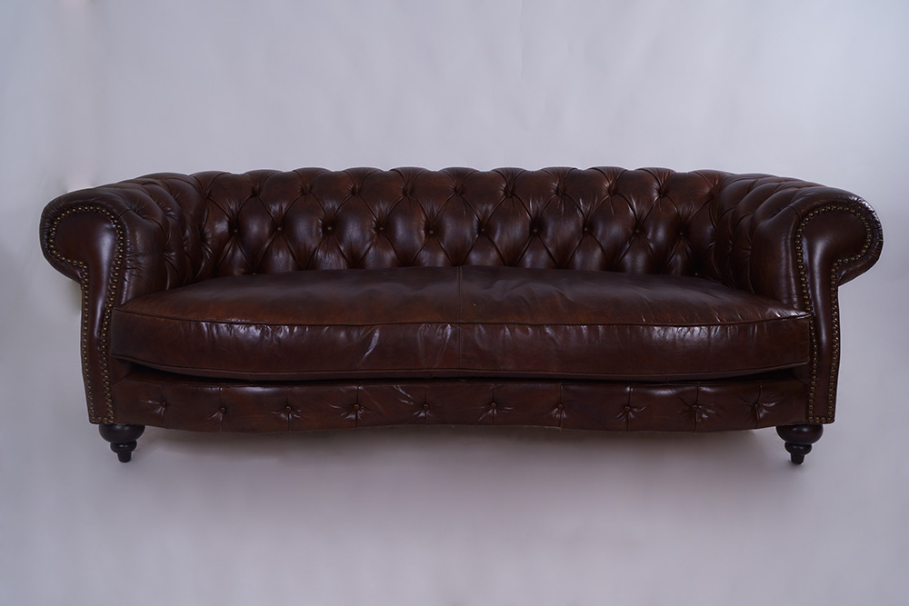Chesterfield Design Luxus Polster Sofa Couch Sitz Garnitur Leder Textil Neu 1001