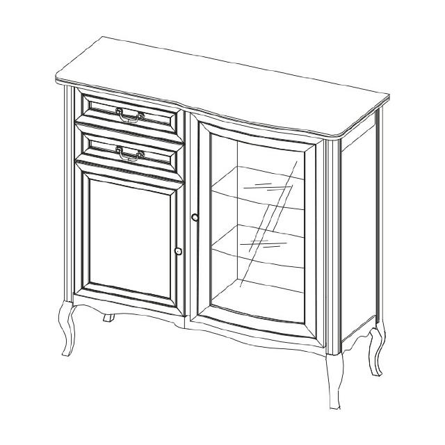 Echtholz Kommode Schrank Schränke Klassische Bar Vintage Rustikale Bar - PR - KB