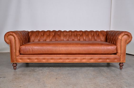 XXL Big Sofa Couch Chesterfield 240cm Polster Sofas 4 Sitzer Leder Textil #261