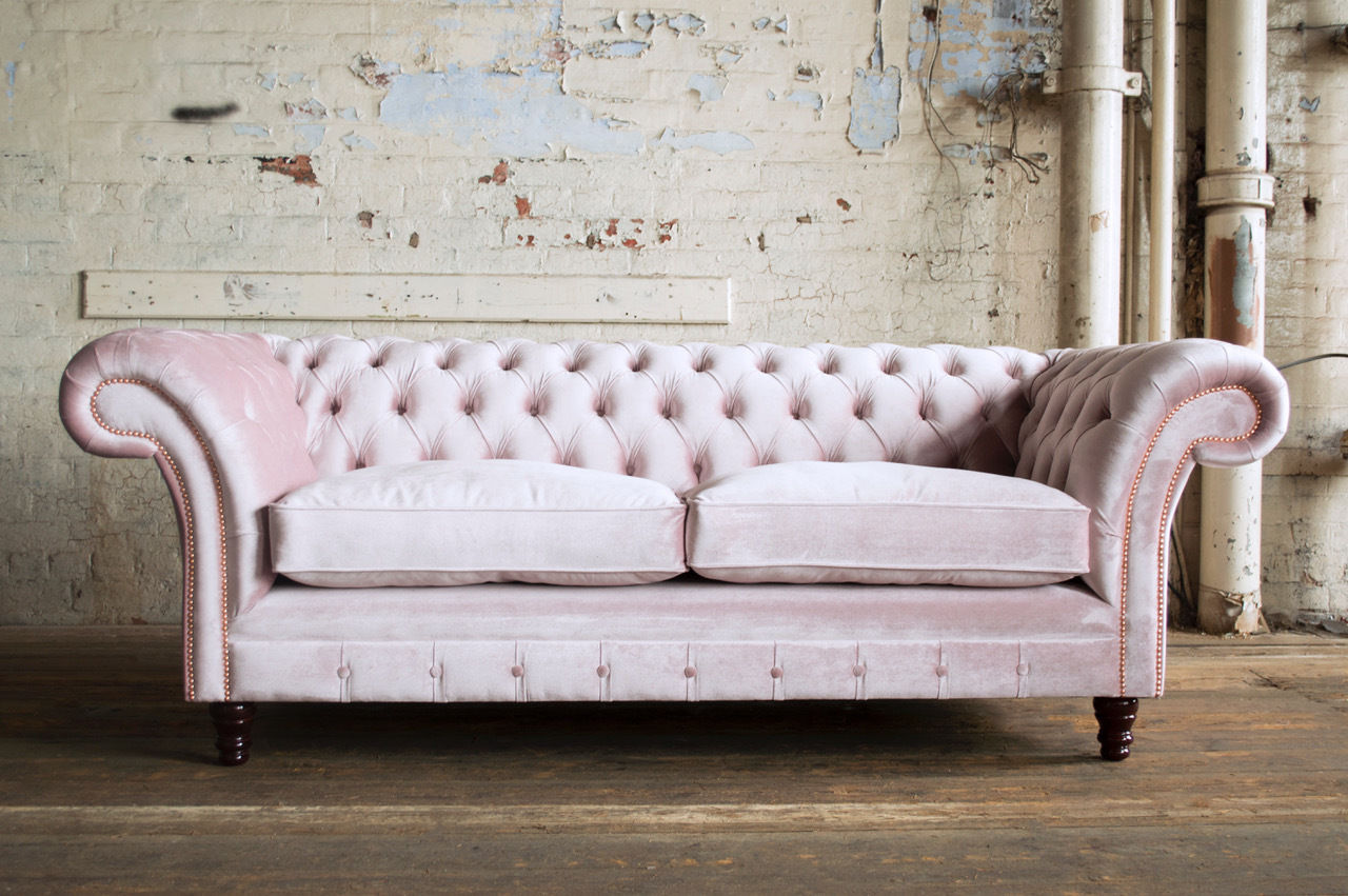 Chesterfield Sofa Couch Polster Sofas Klassischer 3 Sitzer Leder Winchester R1