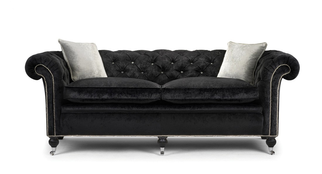Chesterfield Sofa Couch Polster Sofas Klassischer 2 Sitzer Leder Napoli Spezial