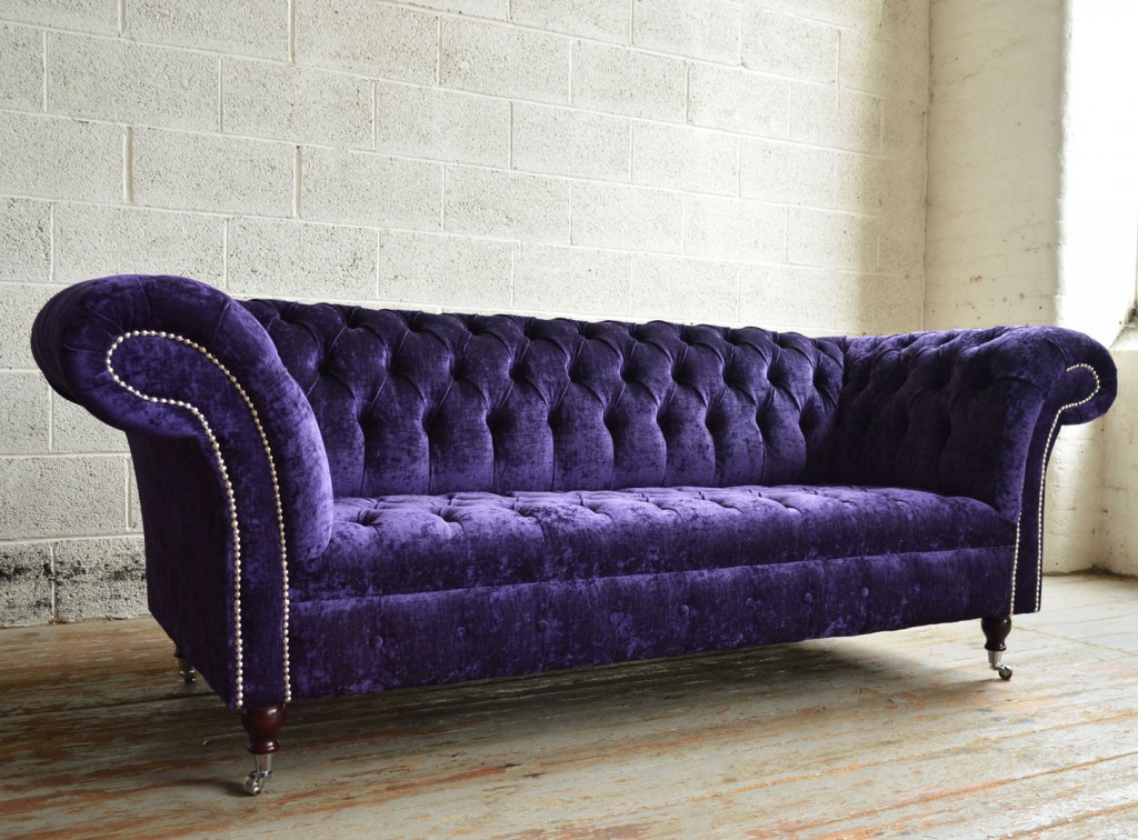 Chesterfield Couch Polster Sofas Klassischer Leder Schaffhau 3 Sitzer - 146