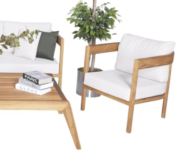 Outdoor Gartensessel Relaxsessel Balkon Terrasse Lounge Stuhl Sessel Polster