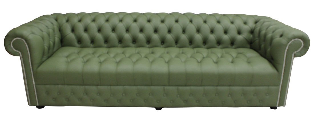 XXL Big Sofa Couch Chesterfield 480cm Polster Sofas 4 Sitzer Leder Textil #214