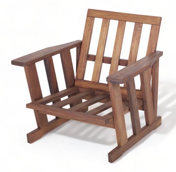 Sessel Naturholzstuhl Stuhl Sessel Stühle Relax Outdoor Möbel Garten Balkon