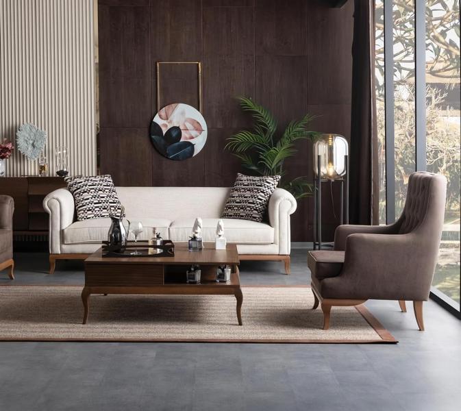 Couchgarnitur Sofagarnitur Sitzgruppe Sofa 3 Sitzer Sessel Sitzmöbel 2tlg