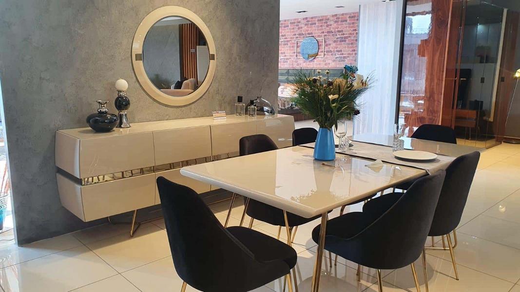 Esstisch Stühle Sideboard Spiegel Esstischset Esszimmergruppe Esszimmer