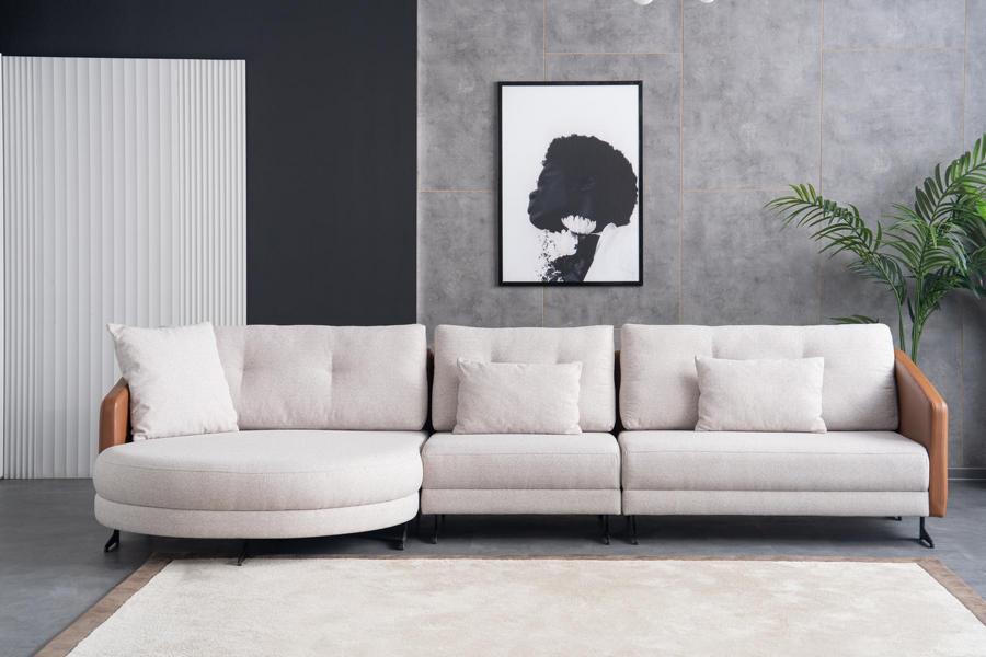 Ecksofa Couch Sofa L-Form Sofa Modular Kissen Modern Design Eckcouch