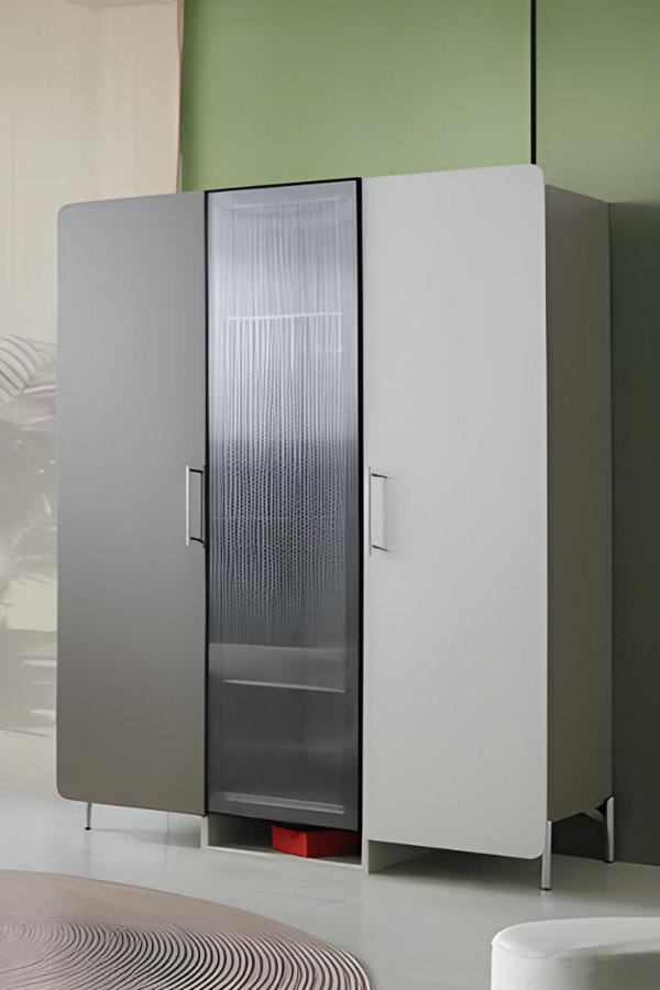 Kleiderschrank Modern Einzigartige Glasfront Stilvolle Akzente Kinderzimmer
