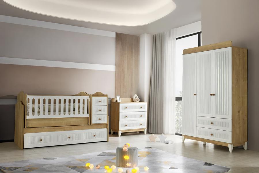 Bett Komplette Betten Kindermöbel Kinderzimmer Weiß 3tlg Holz Schlafzimmer