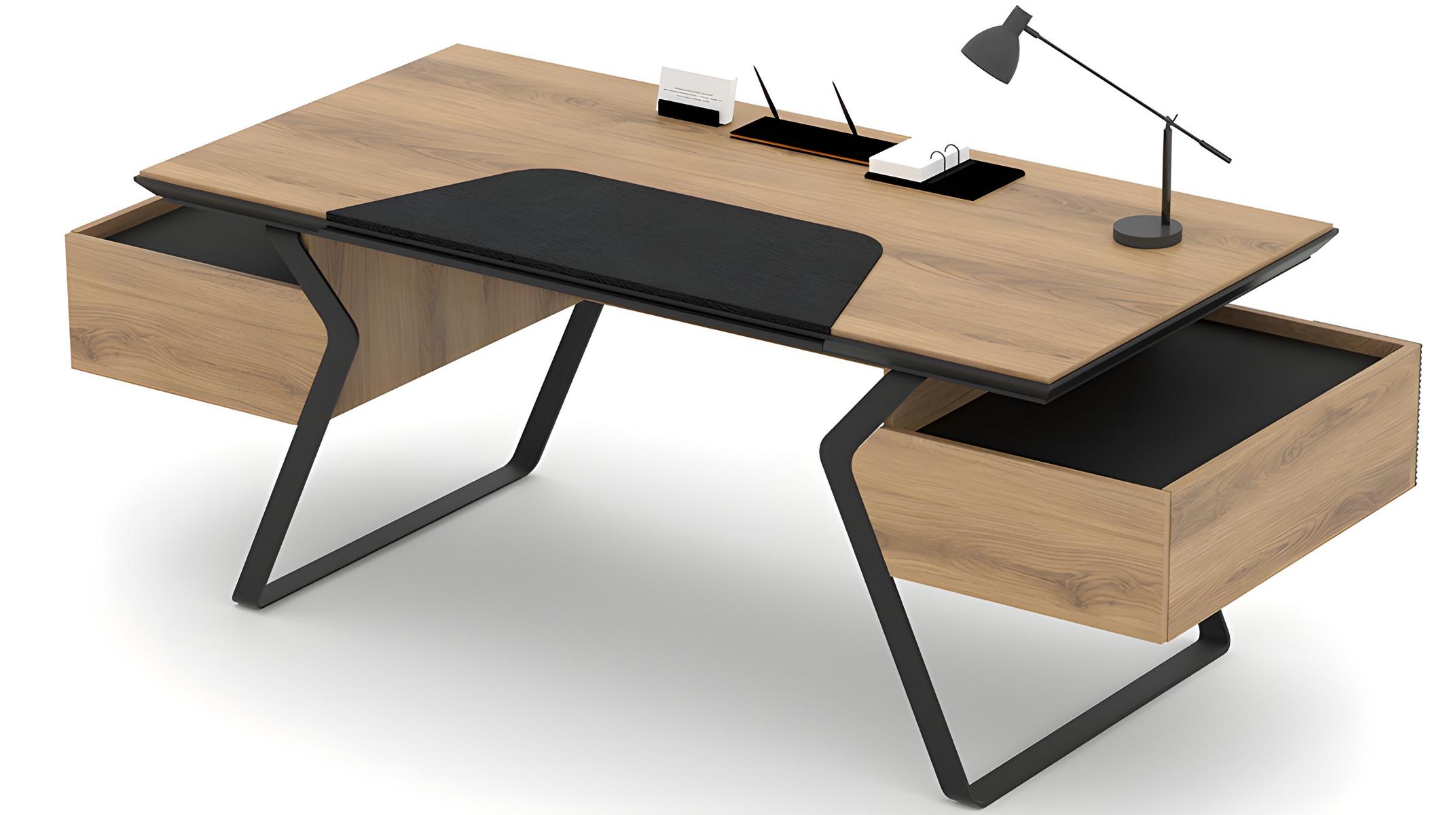 Schreibtisch Bürotisch Computertisch Arbeitszimmer Tisch 2 Schubladen