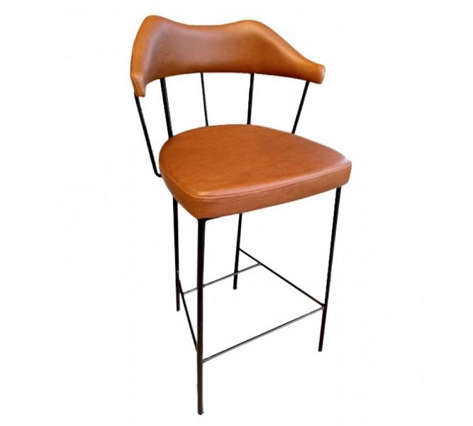 Barhocker Tresenhocker Barstuhl Bistrohocker Lehnstuhl Hocker mit Rücklehne