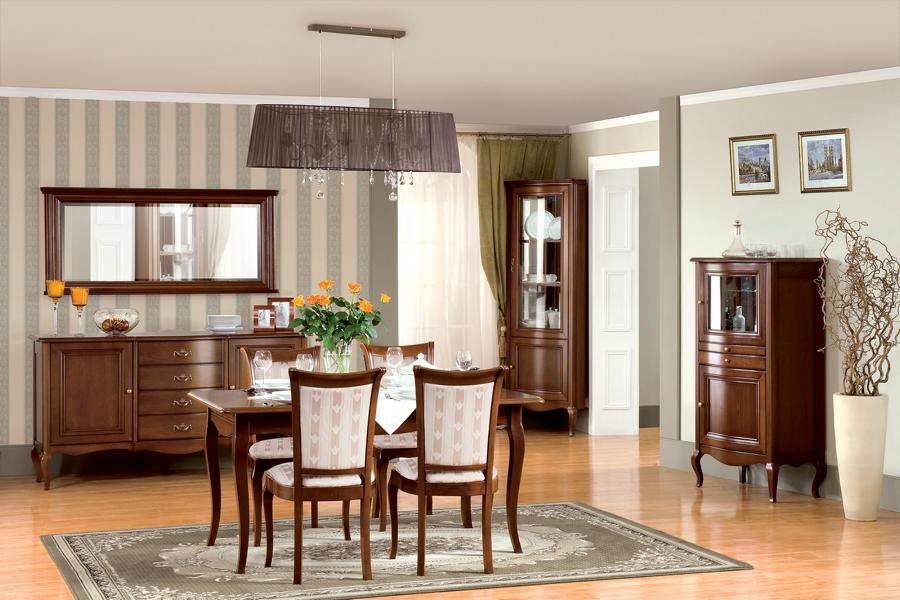 Klassisches Esszimmer Set 9tlg Stilvoller Essgruppe Esstisch 4x Stühle Holzmöbel