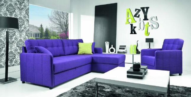 Ecksofa Sofa Couch Textil Stoff Wohnlandschaft Garnitur Polster Ecke ACAPULCO