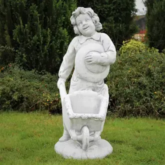 Stein Blumentopf Skulptur Topf Pflanzgefäß Blumenkasten Kübel Blumentopf 2039