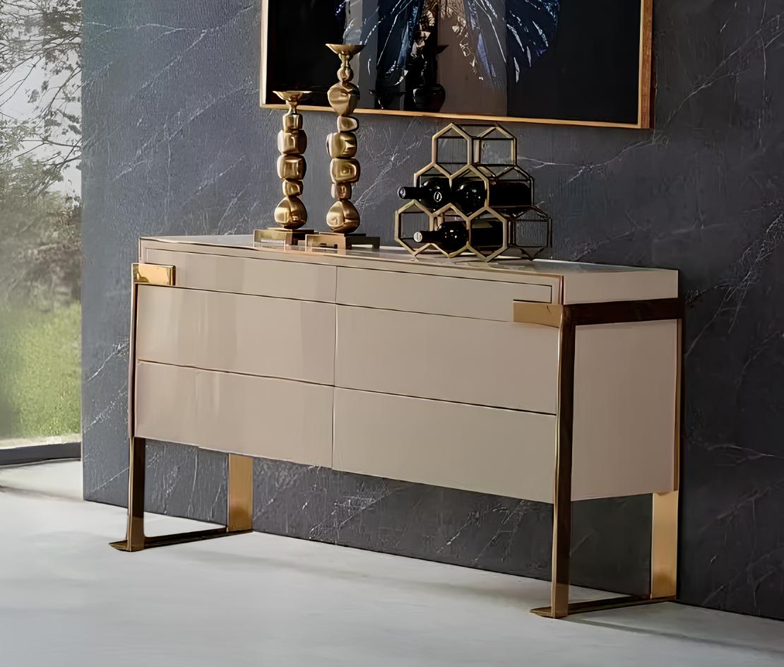 Designer Kommode Anrichte Side Low Board Schrank Sideboard Anrichte Schrank Neu