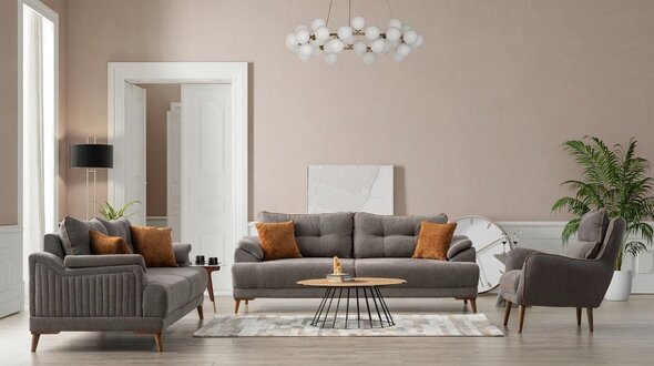 Bequeme Sofagarnitur 3+3+1 Sitzer für Ihr Wohnzimmer in modernem