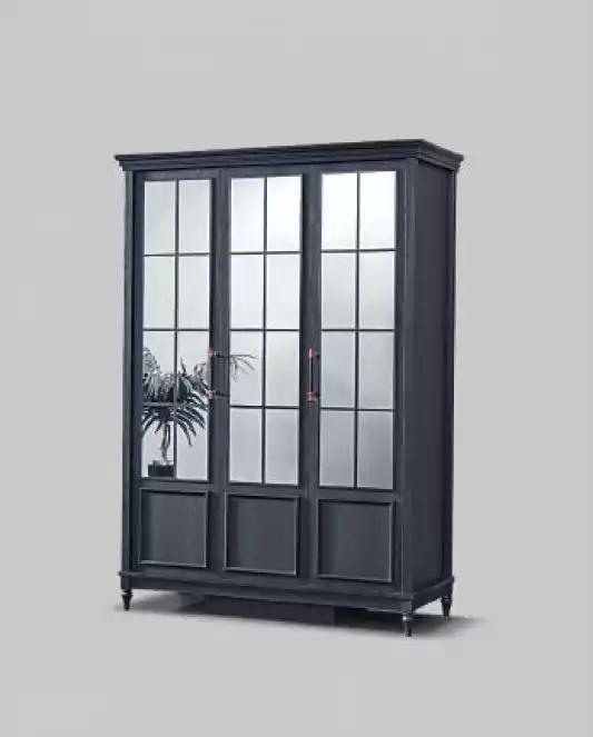 Schwarzer Kleiderschrank Design Schrank Luxus Einrichtung Schlafzimmer Sofort