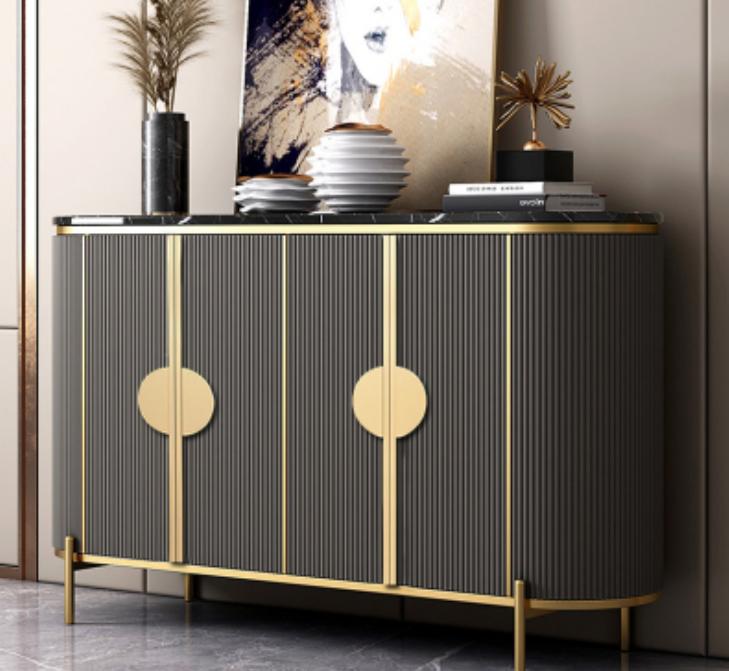 Luxus Sideboard Kommode Wohnzimmer Designer Grau Möbel Modern Sofort