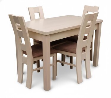 Designer Esszimmer Set Garnitur Stuhl Tisch 4 Stühle Gruppe 5tlg. Sofort