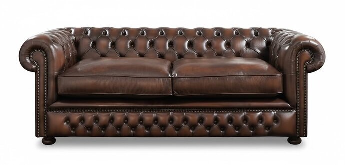 Chesterfield 3 Sitzer Big Sofa Couch Textil Samt Polster Sofas Leder Neu Sofort